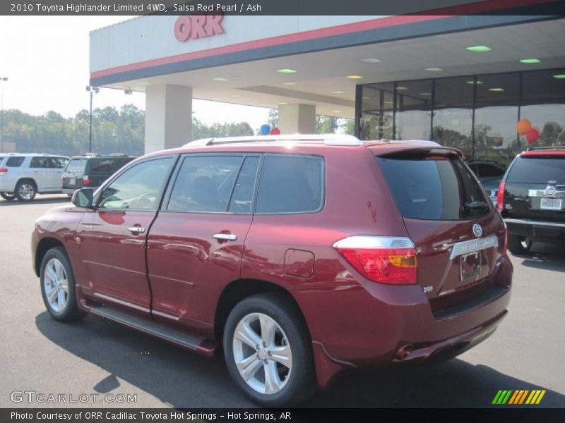Salsa Red Pearl / Ash 2010 Toyota Highlander Limited 4WD