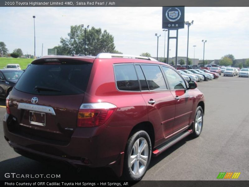 Salsa Red Pearl / Ash 2010 Toyota Highlander Limited 4WD