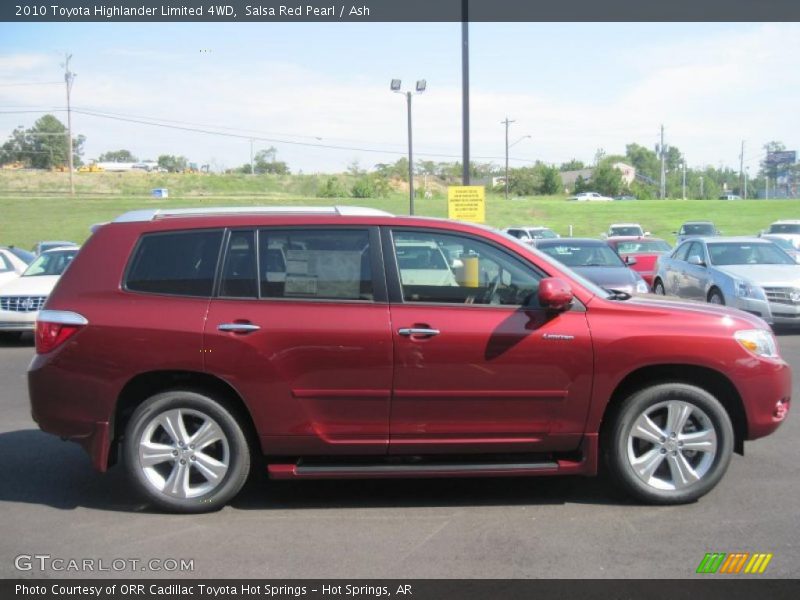 Salsa Red Pearl / Ash 2010 Toyota Highlander Limited 4WD