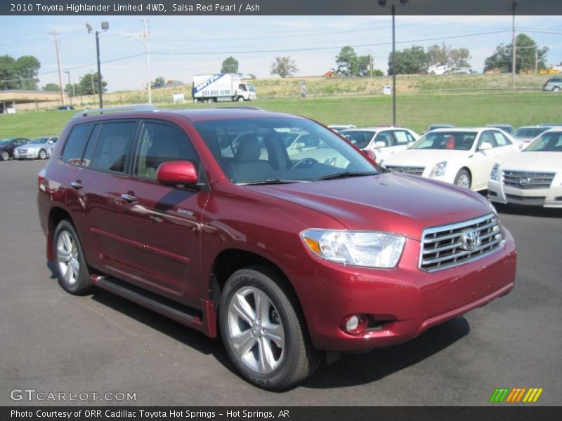 Salsa Red Pearl / Ash 2010 Toyota Highlander Limited 4WD