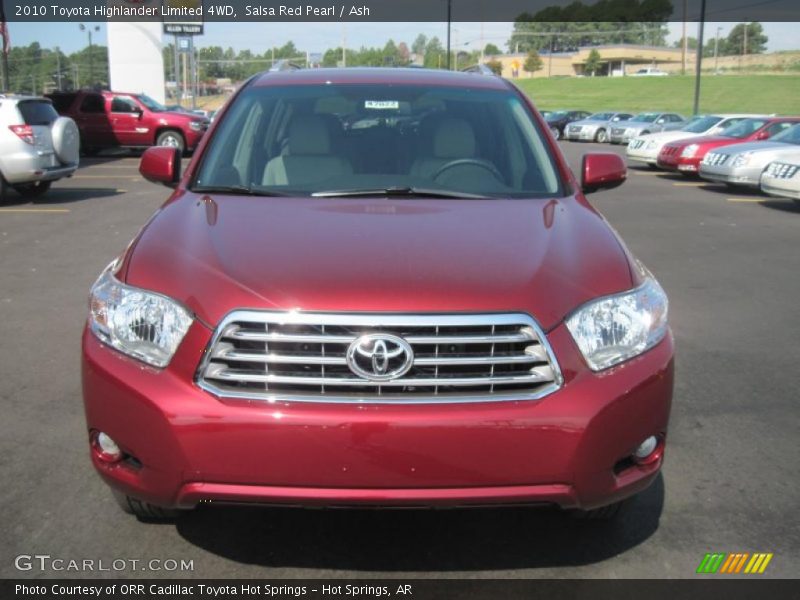 Salsa Red Pearl / Ash 2010 Toyota Highlander Limited 4WD