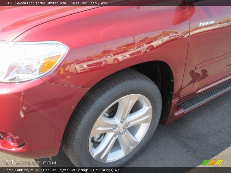 Salsa Red Pearl / Ash 2010 Toyota Highlander Limited 4WD