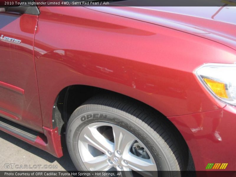 Salsa Red Pearl / Ash 2010 Toyota Highlander Limited 4WD