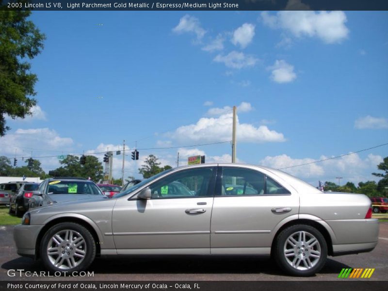 Light Parchment Gold Metallic / Espresso/Medium Light Stone 2003 Lincoln LS V8