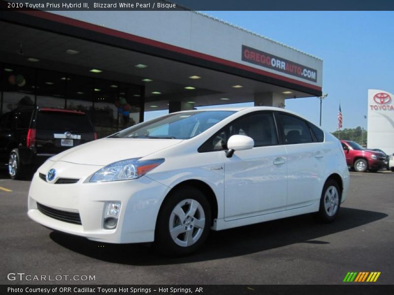 Blizzard White Pearl / Bisque 2010 Toyota Prius Hybrid III