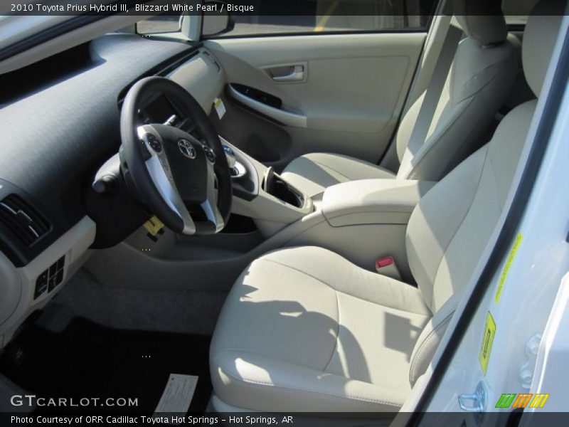 Blizzard White Pearl / Bisque 2010 Toyota Prius Hybrid III
