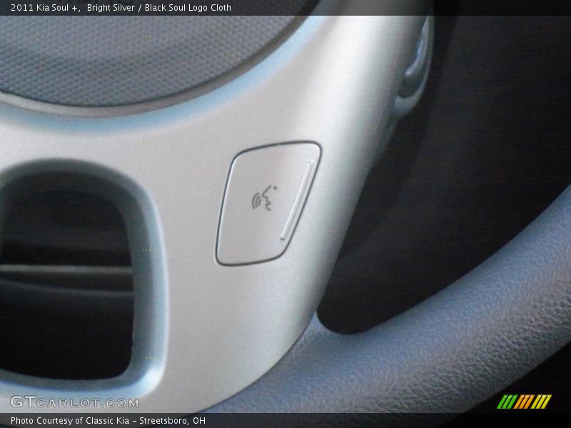 Bright Silver / Black Soul Logo Cloth 2011 Kia Soul +