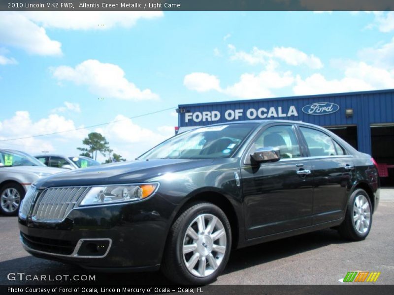 Atlantis Green Metallic / Light Camel 2010 Lincoln MKZ FWD