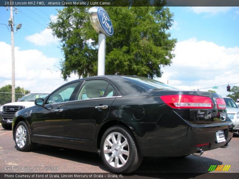 Atlantis Green Metallic / Light Camel 2010 Lincoln MKZ FWD
