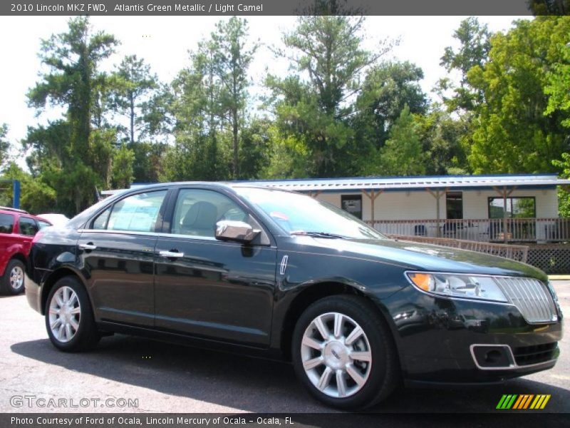 Atlantis Green Metallic / Light Camel 2010 Lincoln MKZ FWD