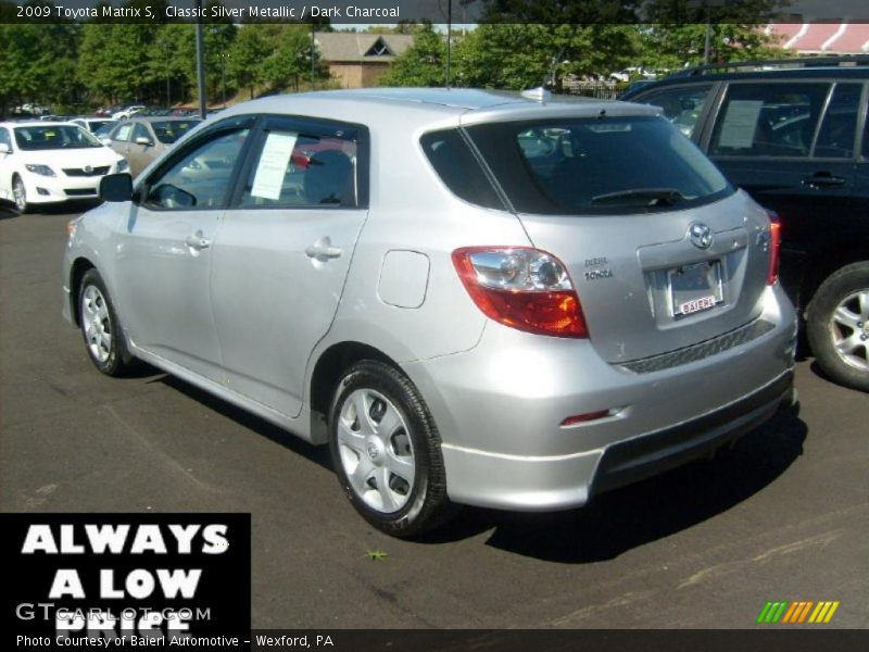 Classic Silver Metallic / Dark Charcoal 2009 Toyota Matrix S