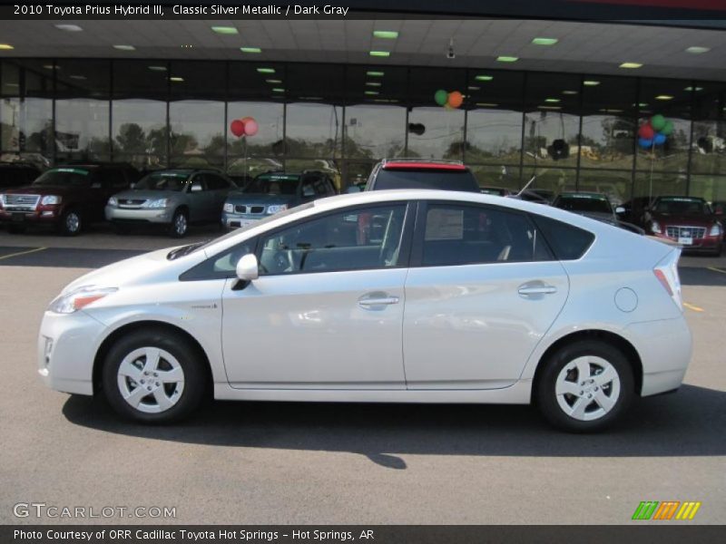 Classic Silver Metallic / Dark Gray 2010 Toyota Prius Hybrid III