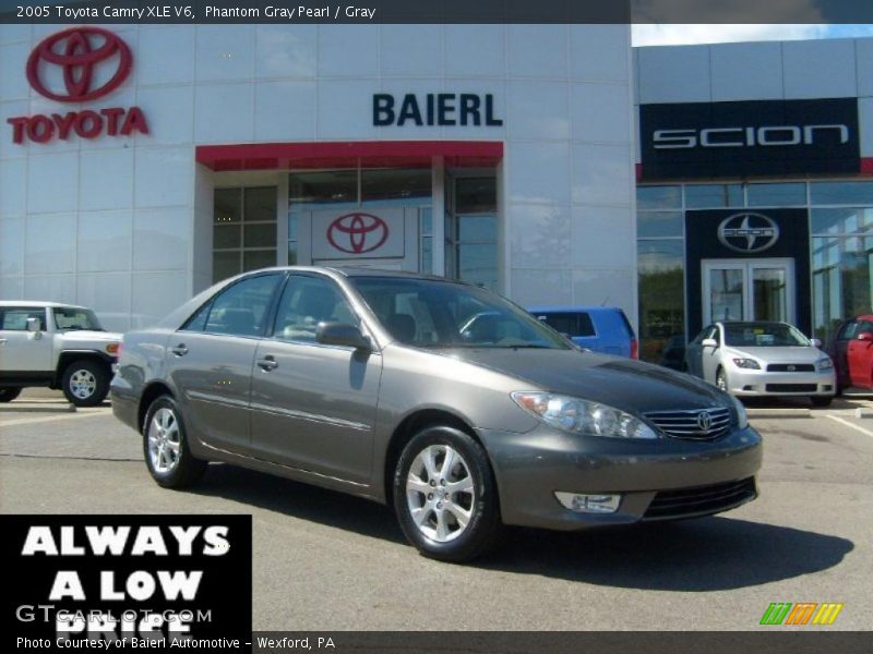 Phantom Gray Pearl / Gray 2005 Toyota Camry XLE V6