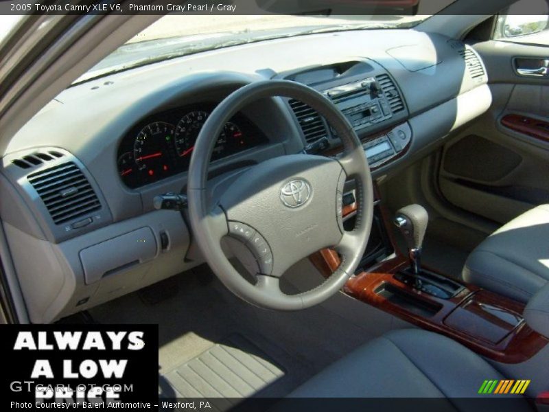 Phantom Gray Pearl / Gray 2005 Toyota Camry XLE V6