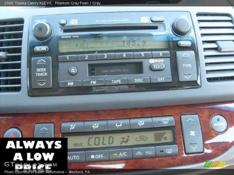 Phantom Gray Pearl / Gray 2005 Toyota Camry XLE V6
