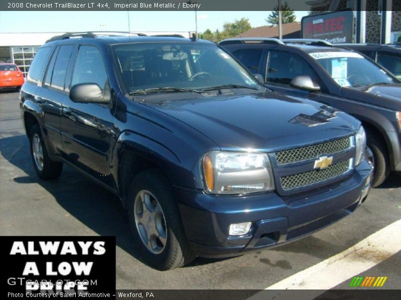 Imperial Blue Metallic / Ebony 2008 Chevrolet TrailBlazer LT 4x4