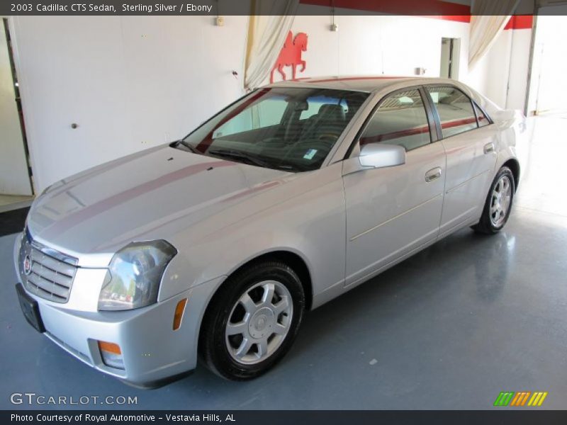 Sterling Silver / Ebony 2003 Cadillac CTS Sedan
