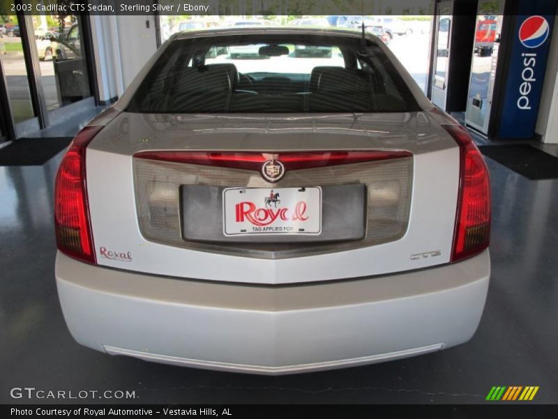 Sterling Silver / Ebony 2003 Cadillac CTS Sedan