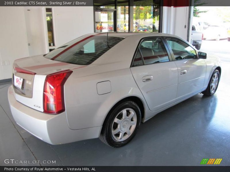 Sterling Silver / Ebony 2003 Cadillac CTS Sedan