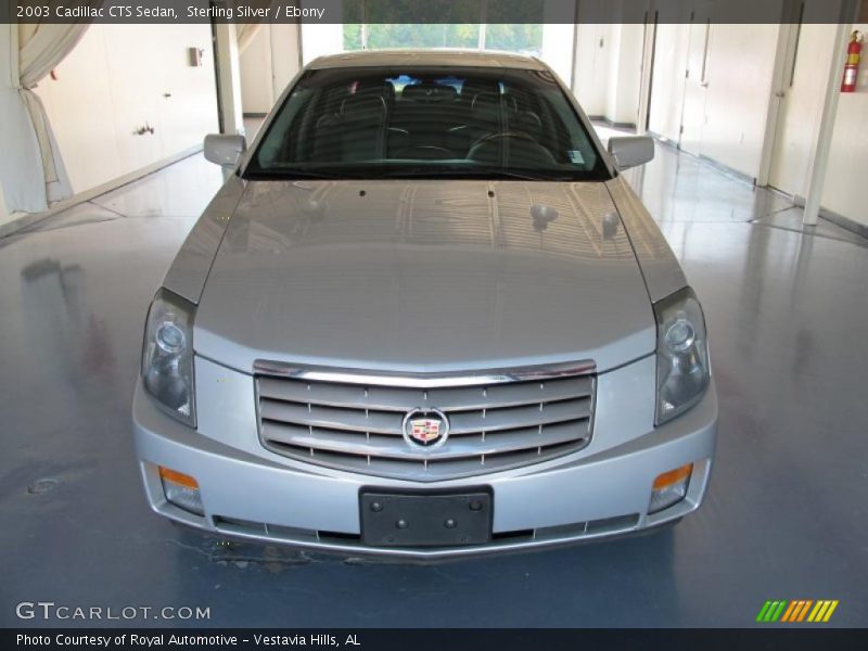 Sterling Silver / Ebony 2003 Cadillac CTS Sedan