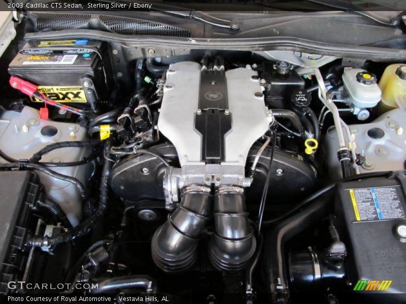 Sterling Silver / Ebony 2003 Cadillac CTS Sedan