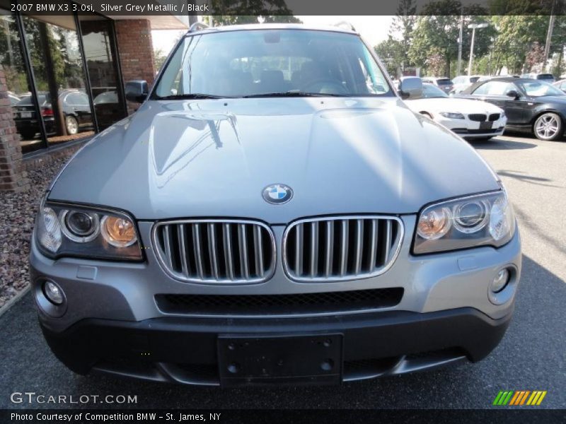 Silver Grey Metallic / Black 2007 BMW X3 3.0si