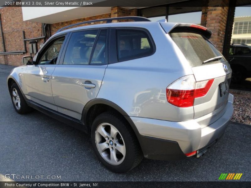 Silver Grey Metallic / Black 2007 BMW X3 3.0si