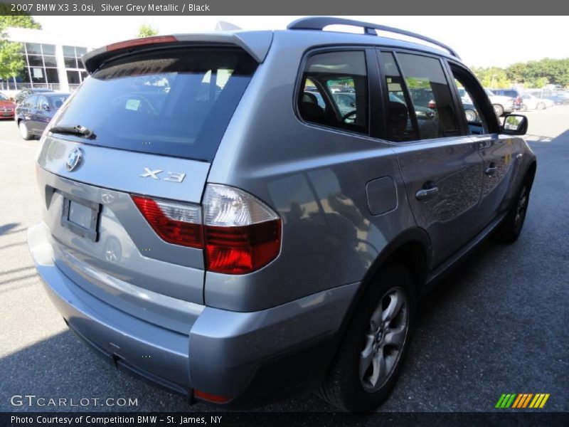 Silver Grey Metallic / Black 2007 BMW X3 3.0si