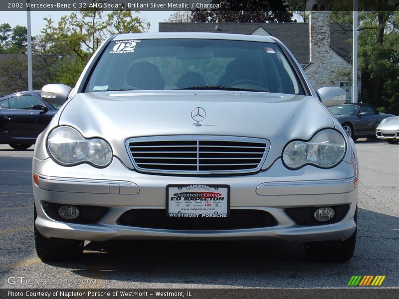 Brilliant Silver Metallic / Charcoal 2002 Mercedes-Benz C 32 AMG Sedan