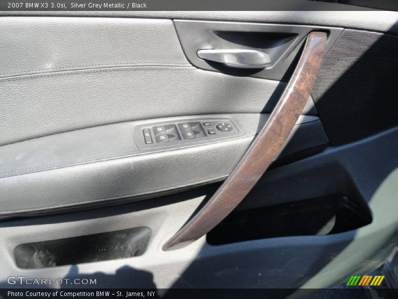 Silver Grey Metallic / Black 2007 BMW X3 3.0si