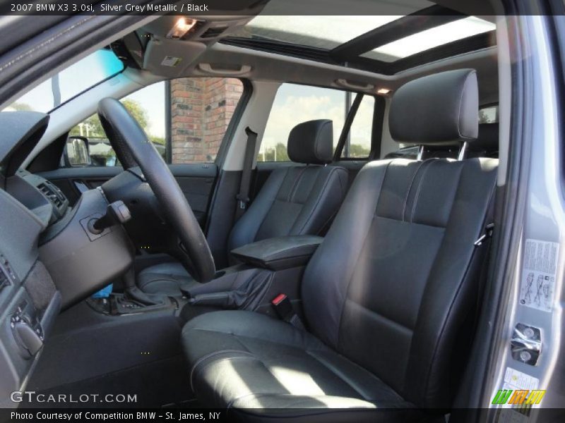 Silver Grey Metallic / Black 2007 BMW X3 3.0si