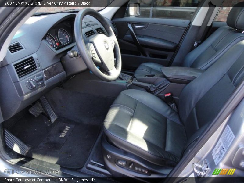 Silver Grey Metallic / Black 2007 BMW X3 3.0si