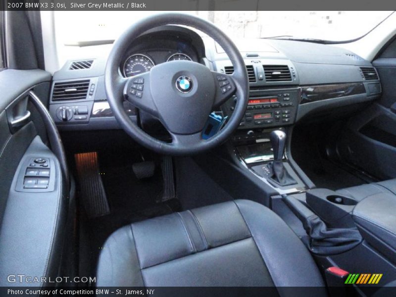 Silver Grey Metallic / Black 2007 BMW X3 3.0si