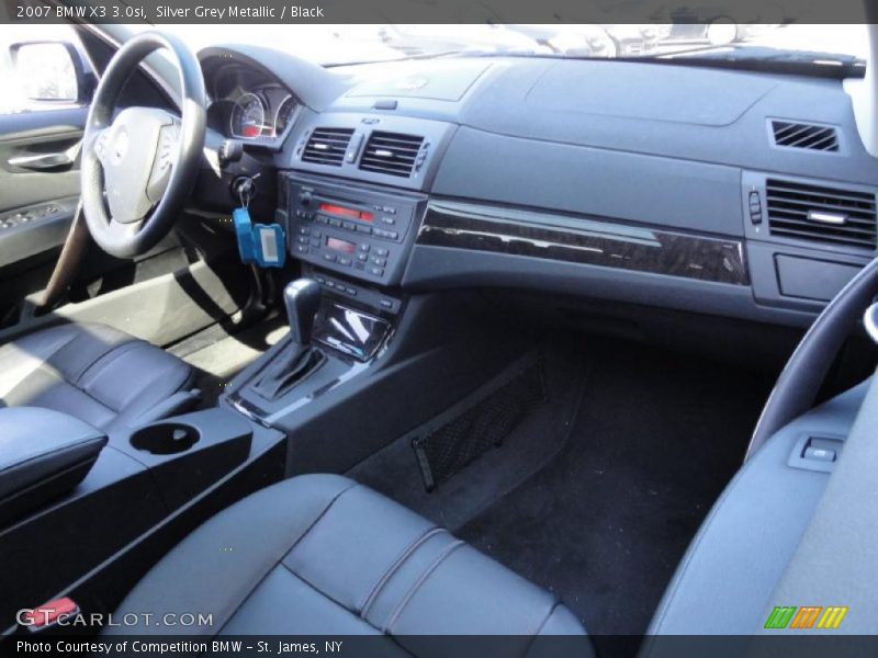 Silver Grey Metallic / Black 2007 BMW X3 3.0si