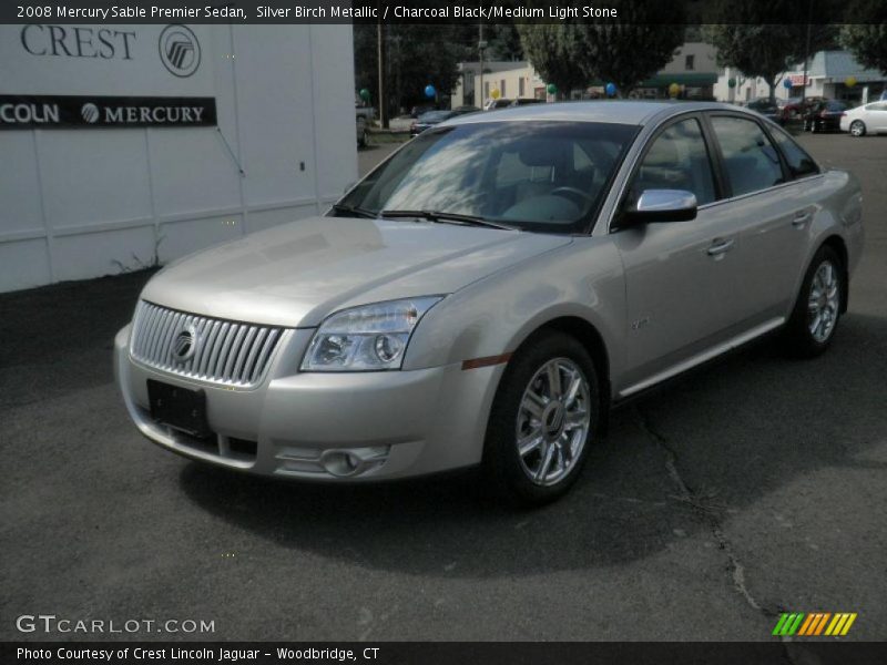 Silver Birch Metallic / Charcoal Black/Medium Light Stone 2008 Mercury Sable Premier Sedan