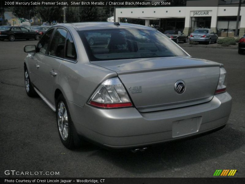 Silver Birch Metallic / Charcoal Black/Medium Light Stone 2008 Mercury Sable Premier Sedan