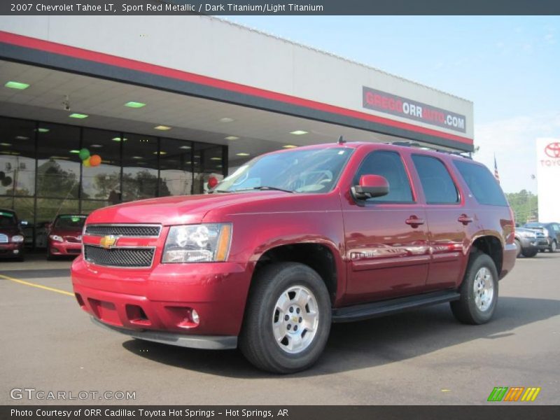 Sport Red Metallic / Dark Titanium/Light Titanium 2007 Chevrolet Tahoe LT