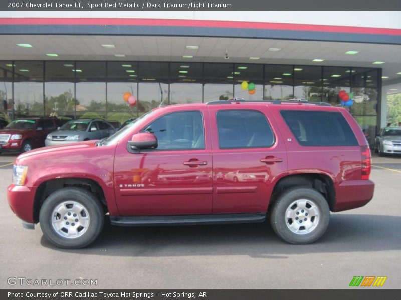 Sport Red Metallic / Dark Titanium/Light Titanium 2007 Chevrolet Tahoe LT