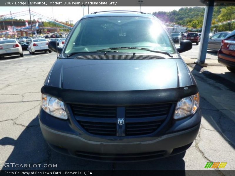 Modern Blue Pearl / Medium Slate Gray 2007 Dodge Caravan SE