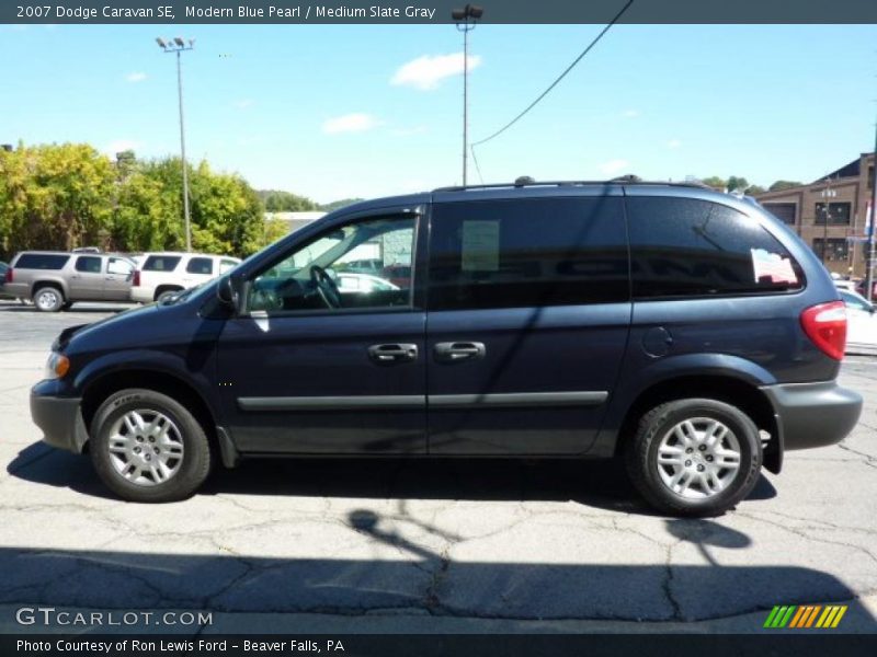 Modern Blue Pearl / Medium Slate Gray 2007 Dodge Caravan SE
