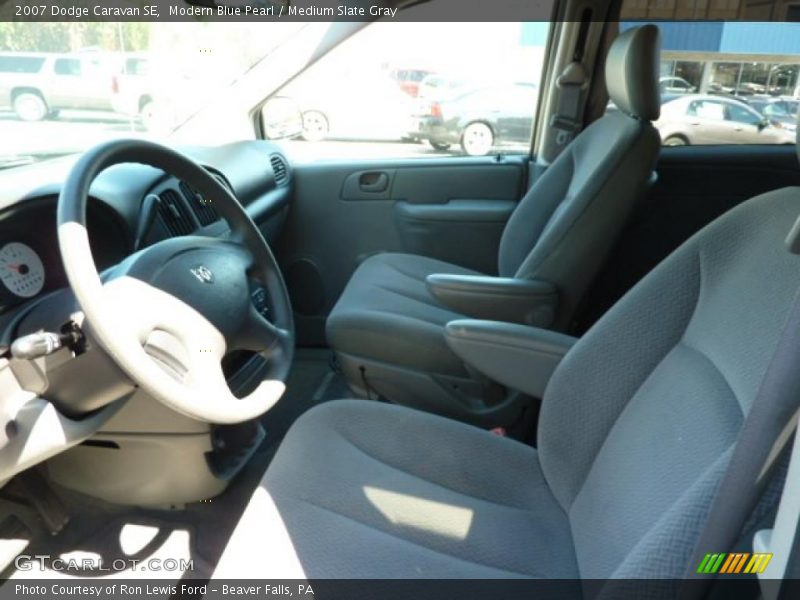 Modern Blue Pearl / Medium Slate Gray 2007 Dodge Caravan SE