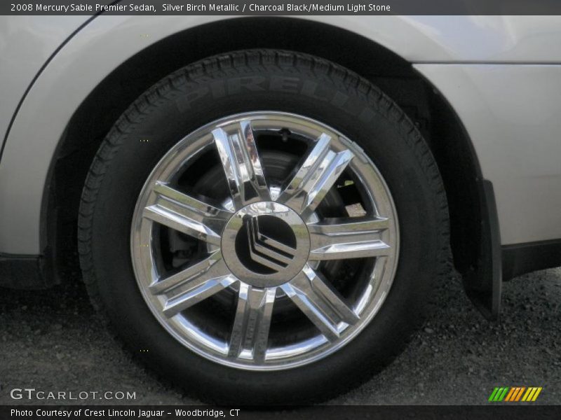 Silver Birch Metallic / Charcoal Black/Medium Light Stone 2008 Mercury Sable Premier Sedan
