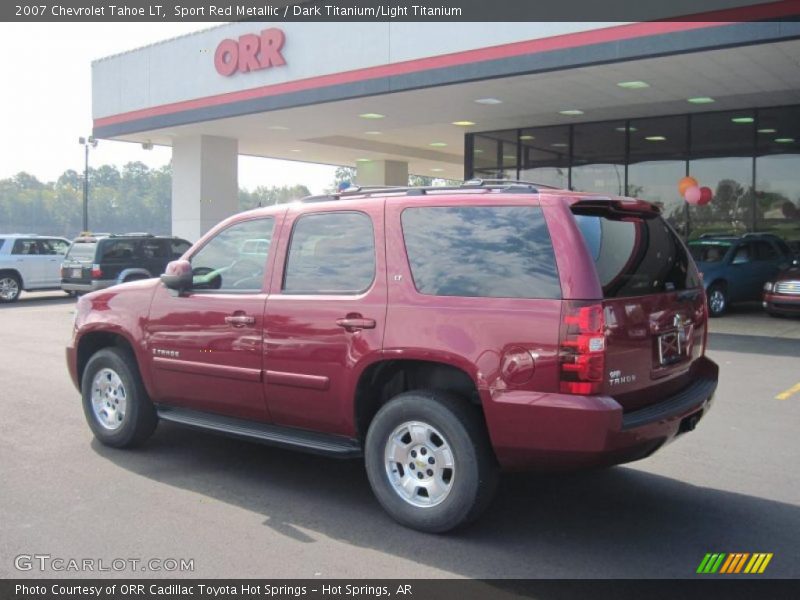 Sport Red Metallic / Dark Titanium/Light Titanium 2007 Chevrolet Tahoe LT