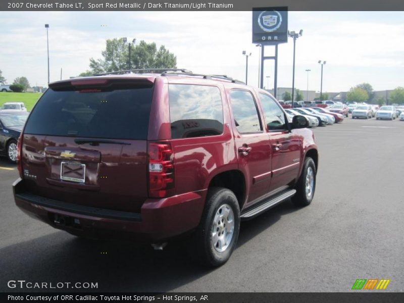 Sport Red Metallic / Dark Titanium/Light Titanium 2007 Chevrolet Tahoe LT