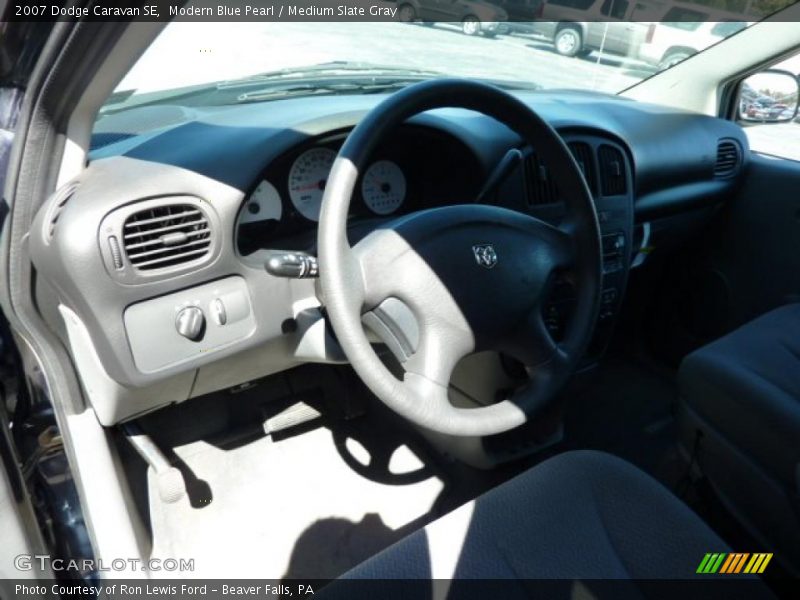 Modern Blue Pearl / Medium Slate Gray 2007 Dodge Caravan SE