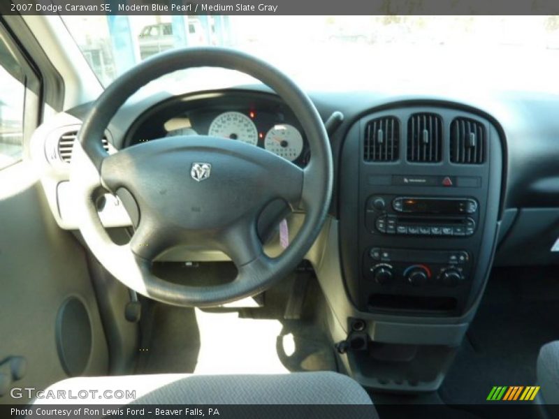 Modern Blue Pearl / Medium Slate Gray 2007 Dodge Caravan SE