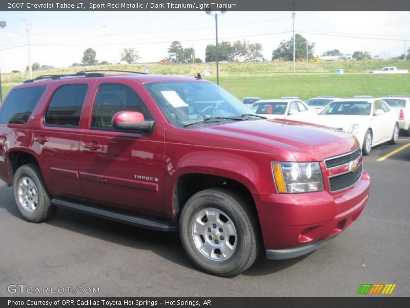 Sport Red Metallic / Dark Titanium/Light Titanium 2007 Chevrolet Tahoe LT