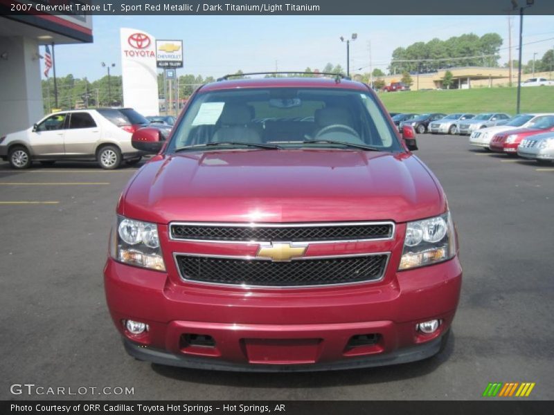 Sport Red Metallic / Dark Titanium/Light Titanium 2007 Chevrolet Tahoe LT