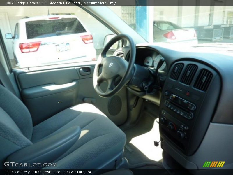 Modern Blue Pearl / Medium Slate Gray 2007 Dodge Caravan SE