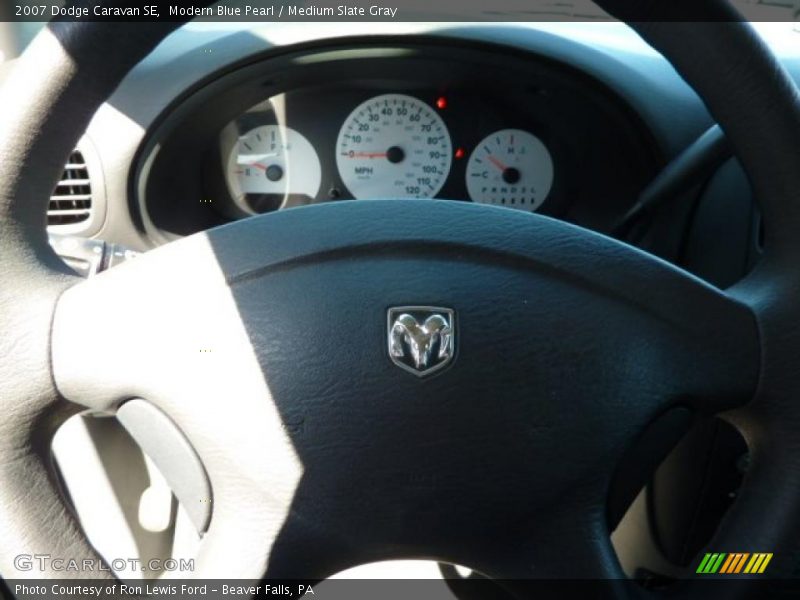 Modern Blue Pearl / Medium Slate Gray 2007 Dodge Caravan SE